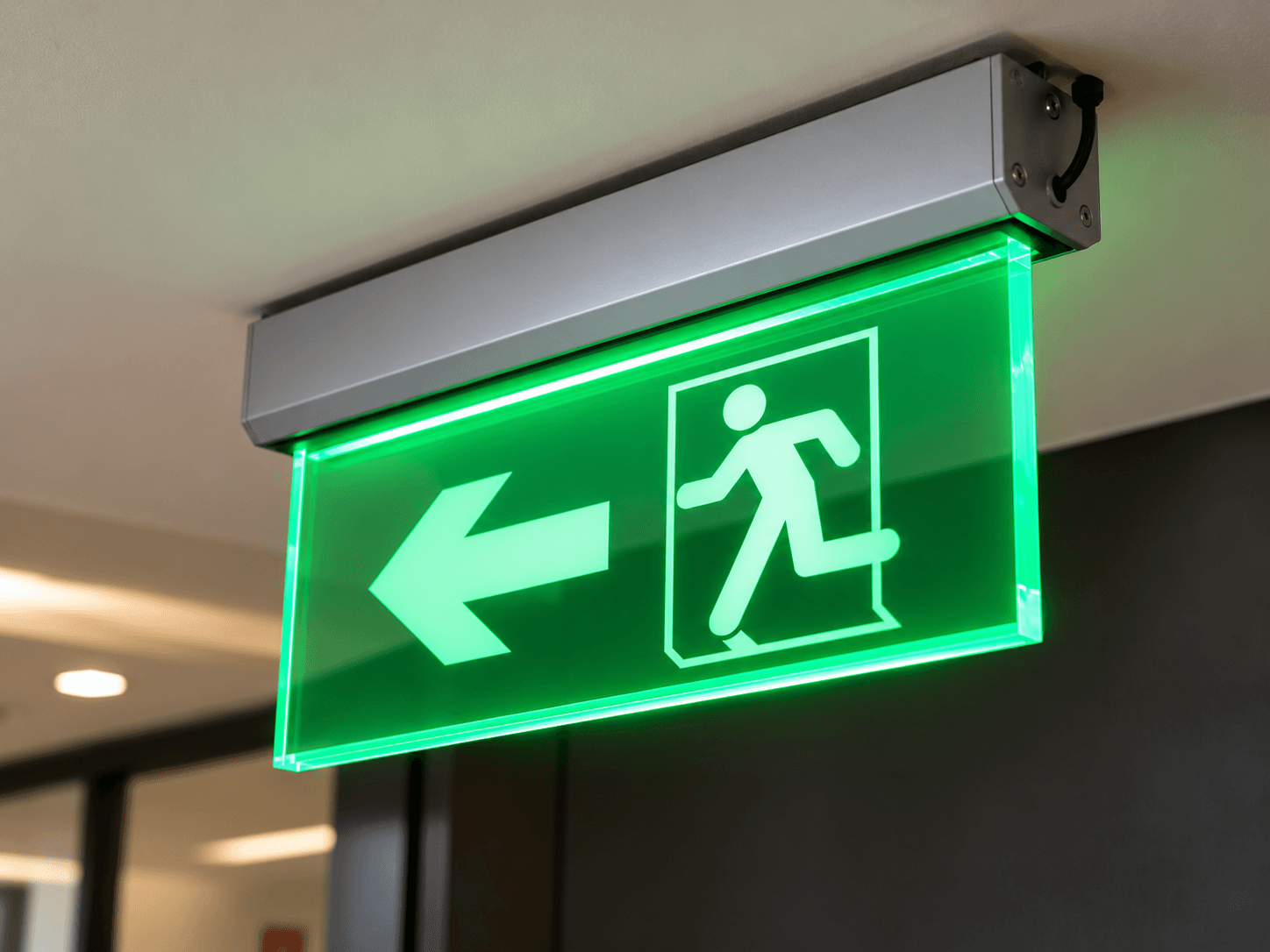 Rechargeable Exit Lit Signs